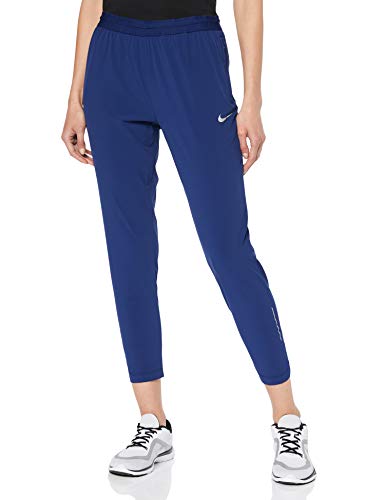 NIKE W Nk Essntl Pant 2 7_8 Pantalones de Correr, Mujer, Azul (Blue Void/Blue Void/Reflective), L