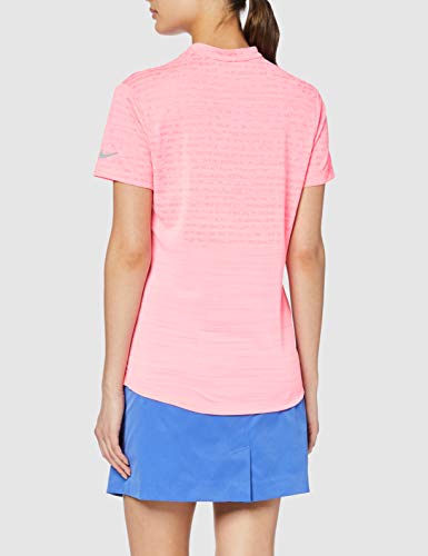 NIKE W Nk Znl Cl SS SP Jqrd Polo, Rosa (Rosa 686), X-Small (Tamaño del Fabricante:XS) para Mujer