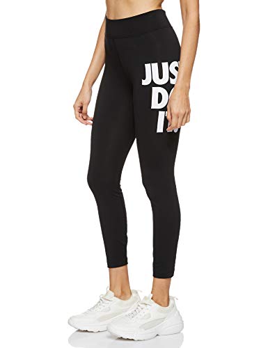 NIKE W NSW Legasee Lggng 7/8 JDI Pantalones de Deporte, Mujer, Black/White, L