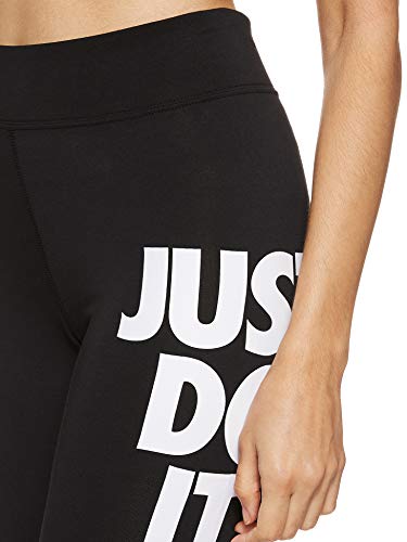 NIKE W NSW Legasee Lggng 7/8 JDI Pantalones de Deporte, Mujer, Black/White, L