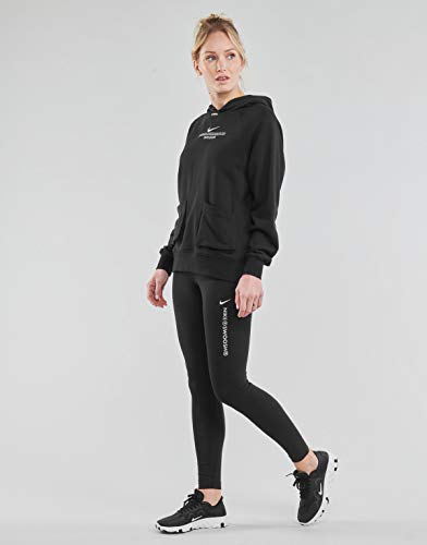 NIKE W NSW SWSH LGGNG HR Leggings, Black/(White), M Womens