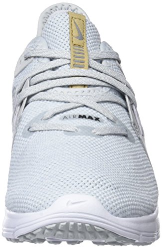 Nike Wmns Air MAX Sequent 3, Zapatillas de Running Mujer, Dorado (Pure Platinum/Black/White 008), 38 EU