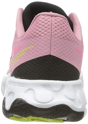 Nike Wmns Renew Ride 2, Zapatillas para Correr Mujer, Elemental Pink Black Sunset Pulse Cyber White, 36.5 EU