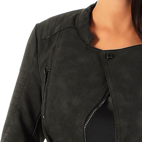 ONLY Onlava Pu Biker Otw Noos - Chaqueta para mujer, color negro, talla 34