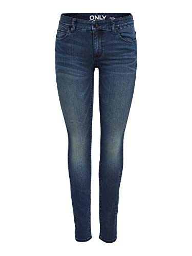 Only onlCARMEN REG SK DNM Jeans CRY1602 Noos Vaqueros Skinny, Azul (Dark Blue Denim), W27/L30 para Mujer