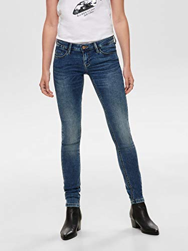 Only Onlcoral Superlow SK JNS BB Crya041 Noos Vaqueros Skinny, Azul (Dark Blue Denim Dark Blue Denim), 38/L30 (Talla del Fabricante: 29) para Mujer