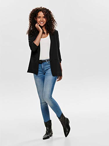 Only ONLELLY 3/4 Life Blazer TLR Noos, Black, 34 para Mujer