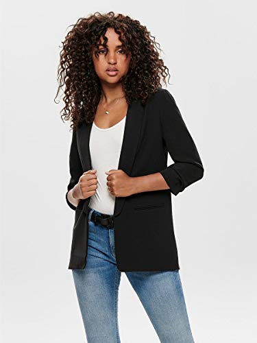 Only ONLELLY 3/4 Life Blazer TLR Noos, Black, 34 para Mujer