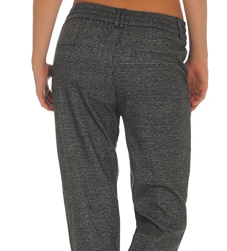 Only Onlpoptrash Soft Check Pant Noos Pantalones, Gris (Black Checks: Cloud Dancer), W29/L30 (Talla del Fabricante: Medium) para Mujer