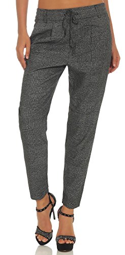 Only Onlpoptrash Soft Check Pant Noos Pantalones, Gris (Black Checks: Cloud Dancer), W29/L30 (Talla del Fabricante: Medium) para Mujer