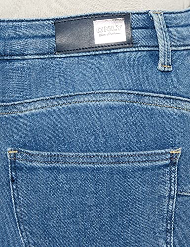 Only Onlpower Mid Push Up SK Rea2981k Noos Vaqueros Skinny, Azul (Light Blue Denim Light Blue Denim), 34/L34 (Talla del Fabricante: X-Small) para Mujer