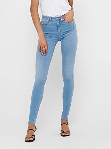 Only onlROYAL HW SK Jeans BB BJ13333 Noos Vaqueros Skinny, Azul (Light Blue Denim Light Blue Denim), 40W x 34L (Talla del Fabricante: M) para Mujer