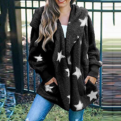 OverDose mujer Venden Mejor Sudadera con Capucha Larga Chaqueta Sudaderas con Capucha Linda Parka Outwear Chaqueta De Rebeca Largo Caliente Cuello De Piel con Capucha Chaqueta