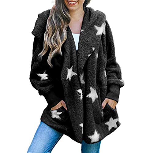 OverDose mujer Venden Mejor Sudadera con Capucha Larga Chaqueta Sudaderas con Capucha Linda Parka Outwear Chaqueta De Rebeca Largo Caliente Cuello De Piel con Capucha Chaqueta