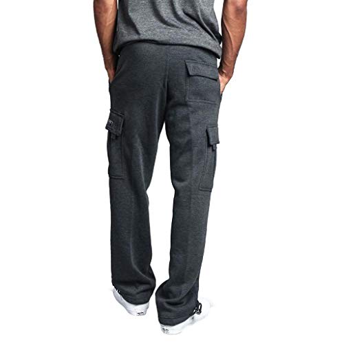 Overdose Pantalones De Hombre Overol De Empalme Casual Pocket Sport Work Pantalones De Pantalón Casual Trabajar Pantalones De Chándal Largos Pantalon Palazzo Negro