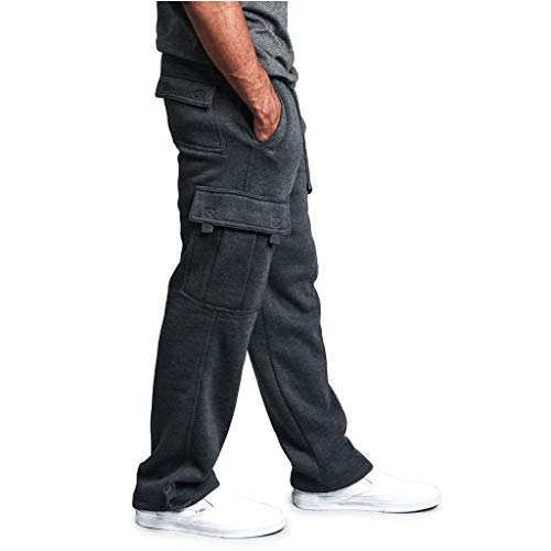 Overdose Pantalones De Hombre Overol De Empalme Casual Pocket Sport Work Pantalones De Pantalón Casual Trabajar Pantalones De Chándal Largos Pantalon Palazzo Negro