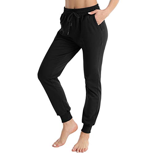 Hawiton Pantalon Chandal Mujer Largos Pantalones de Deporte Yoga Fitness  Jogger Pantal…