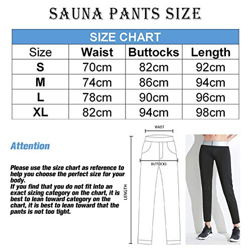 Pantalones de Sauna Adelgazantes Mujer,Leggins Reductores Adelgazantes, Leggins Anticeluliticos Cintura Alta, Mallas Fitness Push Up para Deporte Running Yoga Gym (M)