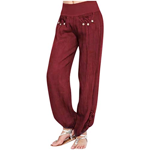 Pantalones Mujer Tallas Grandes Anchos Cintura Alta Elasticos Energizado - Leggings Deporte Yoga Estampado Bohemia - Pants Fitness para Chica Adolescente, Niñas