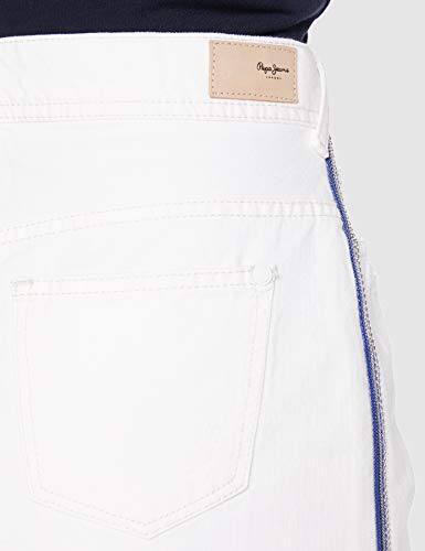 Pepe Jeans Dani Bling Falda, Blanco (Denim 000), X-Large para Mujer