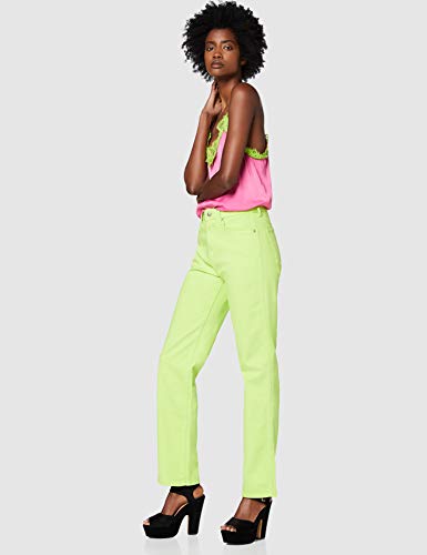 Pepe Jeans Elektra Pantalones, Verde (Lima 639), 48W / 34L para Mujer