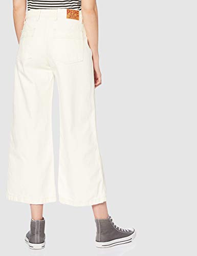 Pepe Jeans Groove Ecru Vaqueros evasé, Blanco (Denim 000), W27/L30 (Talla del Fabricante: 27) para Mujer