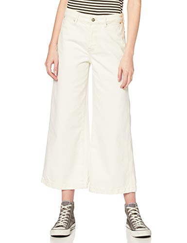 Pepe Jeans Groove Ecru Vaqueros evasé, Blanco (Denim 000), W27/L30 (Talla del Fabricante: 27) para Mujer