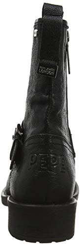 Pepe Jeans London Maddox ESS, Botas Estilo Motero Mujer, Black 999, 39 EU