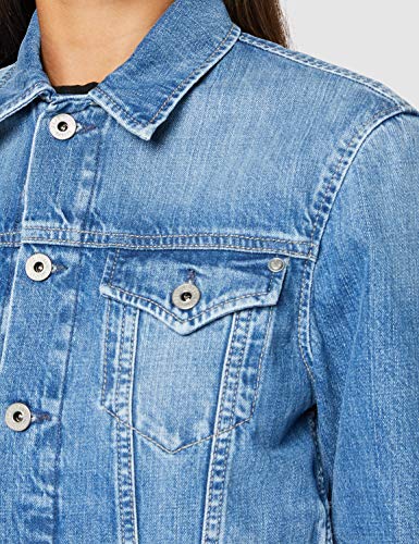 Pepe Jeans Rose Jacket Chaqueta Vaquera, Azul (Denim 000), X-Large para Mujer