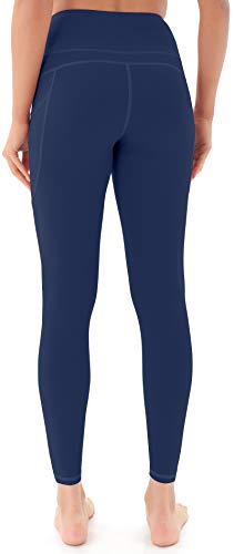 Persit Leggins Mujer, Leggins Deportivos Mujer Deporte Mallas Running Mujer Azul Marino M