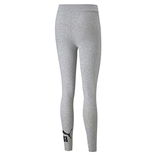 PUMA ESS Logo Leggings, Malla, Light Gray Heather, Talla M