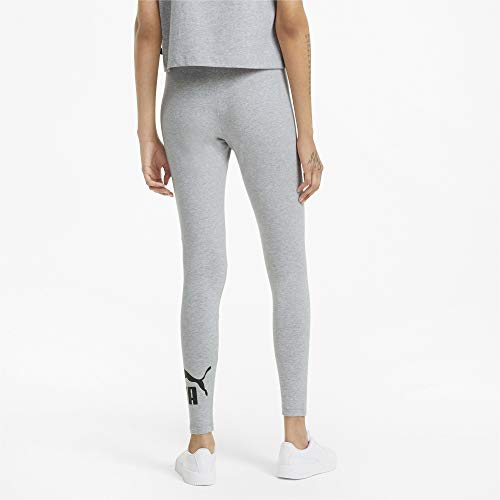 PUMA ESS Logo Leggings, Malla, Light Gray Heather, Talla M