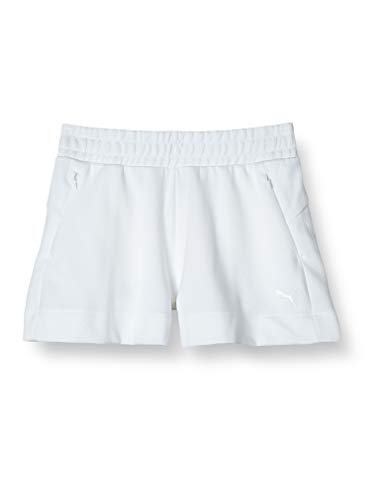 PUMA Evostripe 4` Shorts Pantalones Cortos, Mujer, Puma White, S