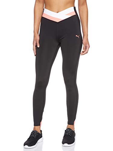 PUMA Hit Feel It 7/8 Tight Mallas Deporte, Mujer, Puma Black-Pink Alert, S