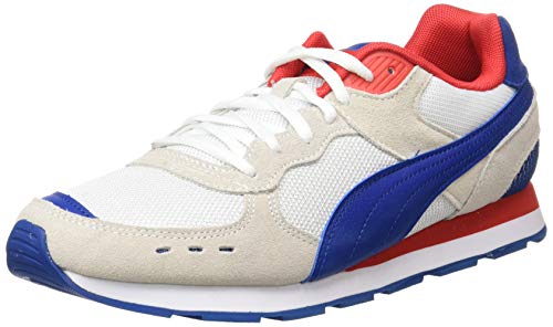 PUMA Vista, Zapatillas Unisex Adulto, Blanco White/Limoges/High Risk Red, 44 EU