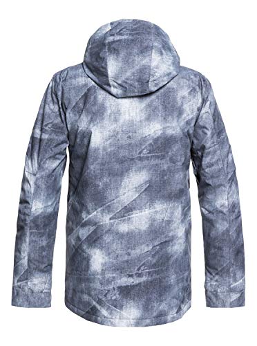 Quiksilver Mission Chaqueta de Nieve, Hombre, Gris (Simple Texture), S