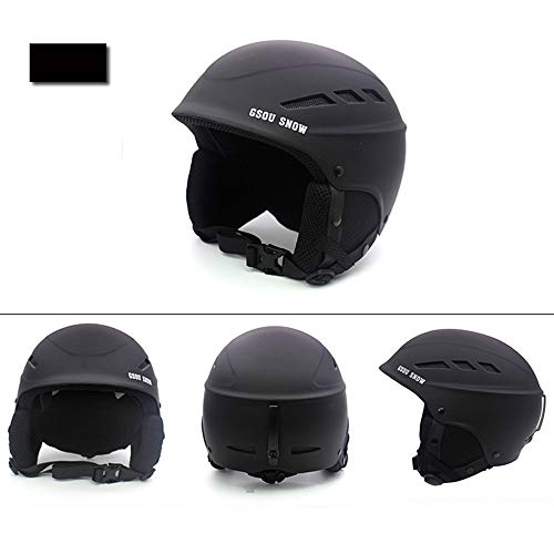 QYWSJ Casco de Esquí, Casco de Snowboard de Esquí Deportes de Nieve Ajustable, Forro Polar a Prueba de Viento, para Hombres, Mujeres, Niños (L/M/S)