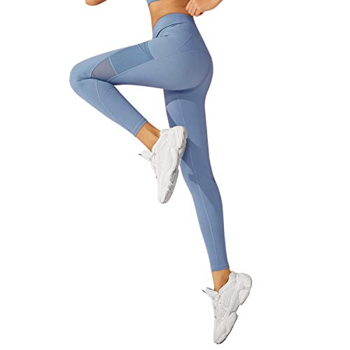 RaMokey El Nuevo Leggings Mujer Mallas de Deporte de Mujer Cintura Alta con Bolsillos Pantalon Deportivo para Running Training Estiramiento Yoga y Pilates