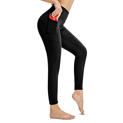 RaMokey Leggins Mujer Deporte Fitness Cintura Alta Leggings Mallas Pantalones Deportivos Leggins con Bolsillos para Running Fitness Yoga Pilates Leggings y Ejercicio