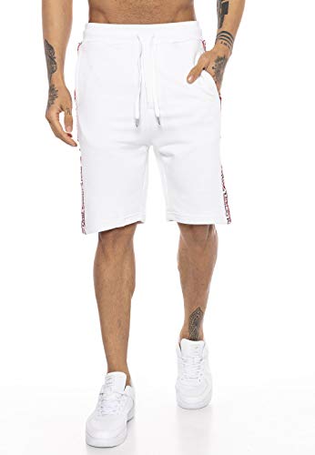 Redbridge Pantalón Corto Rayas Deportivo para Hombre Verano Moda Gym Shorts