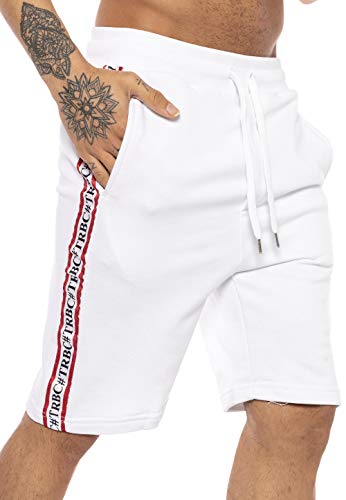 Redbridge Pantalón Corto Rayas Deportivo para Hombre Verano Moda Gym Shorts