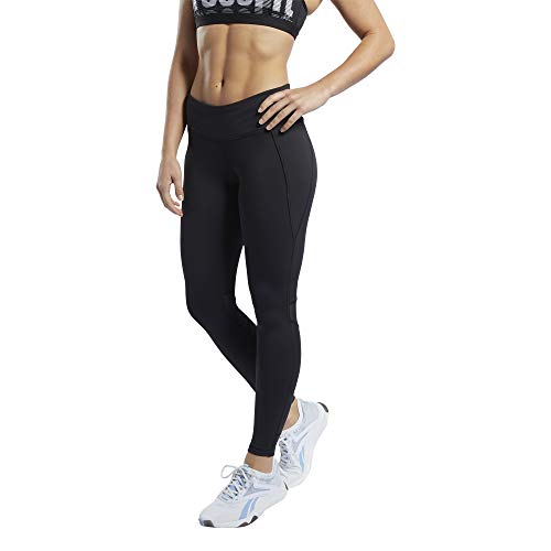 Reebok Crossfit Mesh Lux Tgh Mallas, Mujer, Negro (Black), L