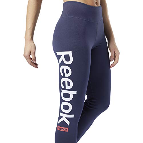 Reebok Linear Logo Tight CTN Mallas, Mujer, hernvy, L