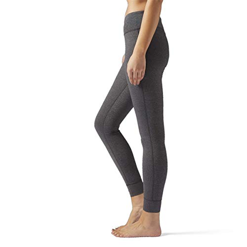 Reebok Lux Tight - Mallas Ajustadas para Mujer, Mujer, Ajustado, EMT83, Gris Oscuro, XS