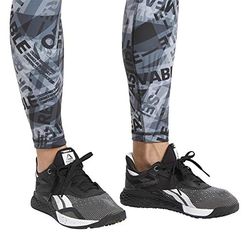 Reebok RC Lux Tight AOP Mallas, Mujer, Negro, S