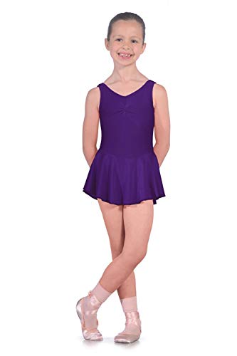 Roch Valley Istdj - Maillot de Licra con Falda para niña, niña, ISTDJPU0, Morado, Small