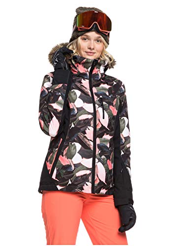 Roxy Jet Ski - Chaqueta Para Nieve Para Chicas Chaqueta Para Nieve, Mujer, living coral plumes, S