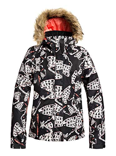 Roxy Jet Ski - Chaqueta Para Nieve Para Chicas Chaqueta Para Nieve, Mujer, true black impressions, XL