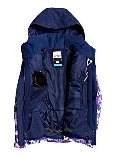 Roxy Jetty Block - Chaqueta Para Nieve Para Mujer Chaqueta Para Nieve, Mujer, medieval blue cloudy day, L