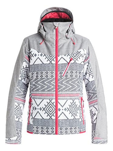 Roxy Sassy, Chaqueta de Nieve Para Mujer, Multicolor (WINDY ROAD_TRUE BLACK), XL